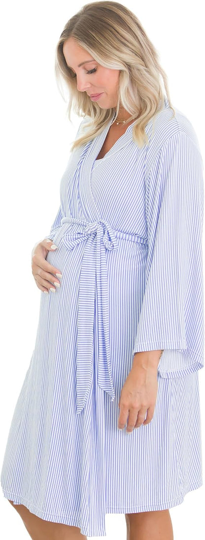 Rufflebutts Softsnooze™ Viscose from Bamboo Women'S One Size Maternity Robe