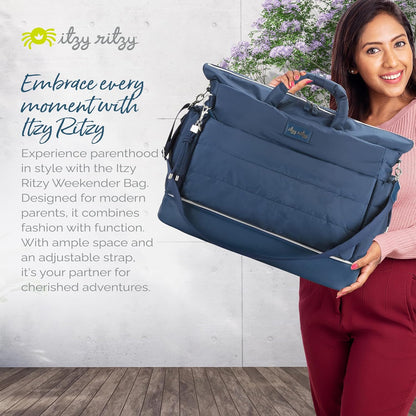 Itzy Ritzy Dream Weekender Travel Bag - Lightweight Overnight & Hospital Bag Features