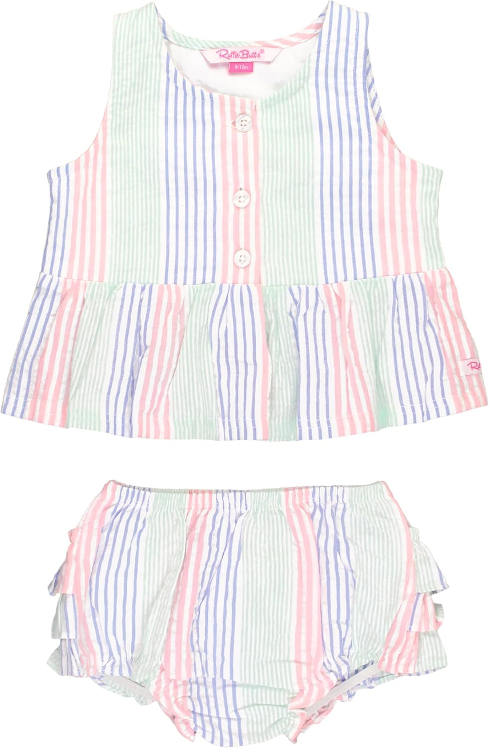 Rufflebutts Baby/Toddler Girls Swing Top & Bloomer Coordinated Set