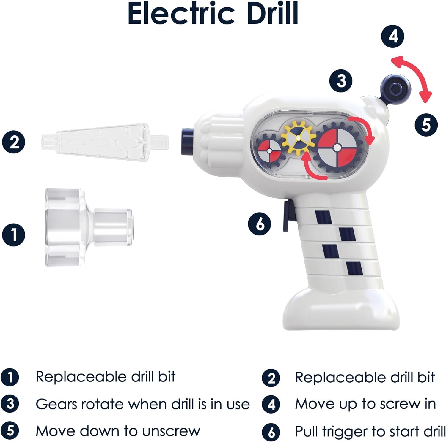 Iplay, Ilearn Rocket Space Toys, Kids Spaceship Playset W/Space Shuttle, 2 Astronauts, Educational STEM Take Apart Outer Space Adventure W/Electric Drill, Gift for 3 4 5 6 7 8 Year Old Boy Girl