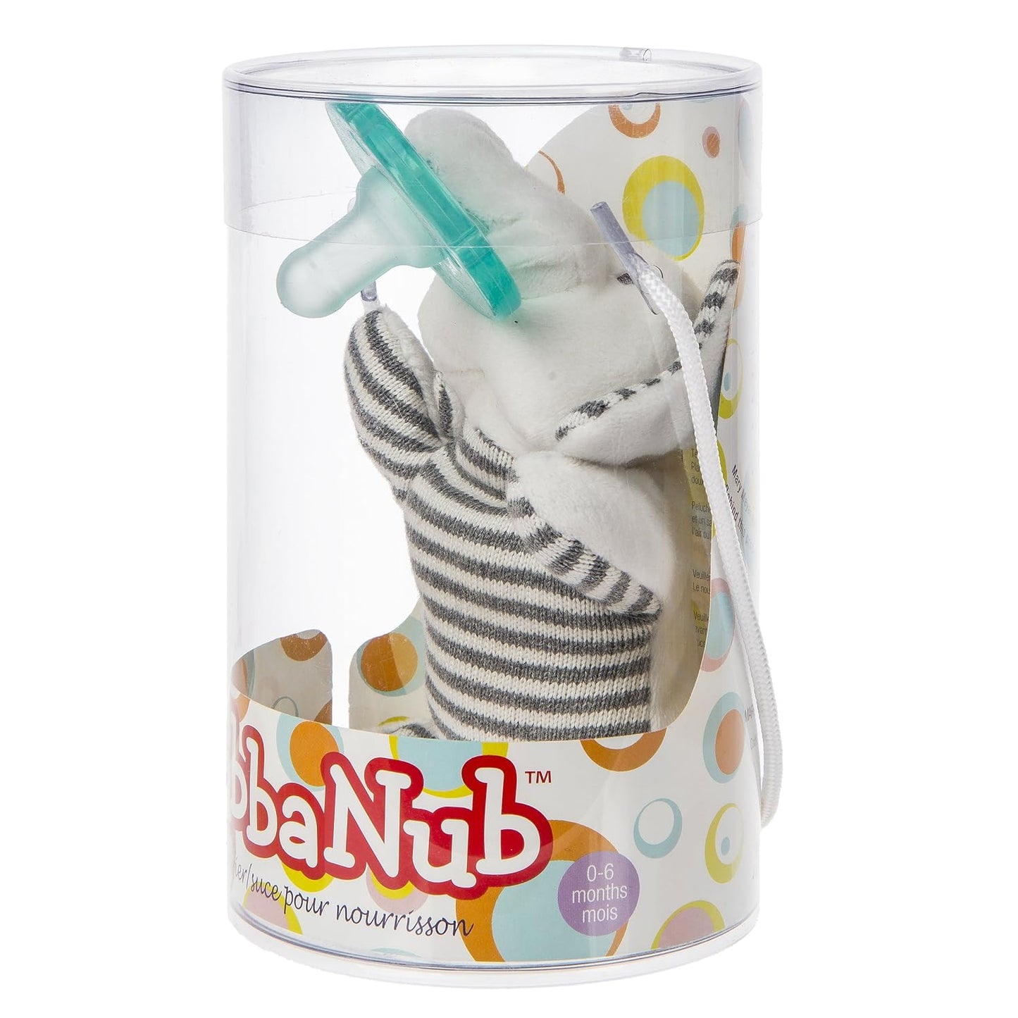 Mary Meyer Wubbanub Infant Pacifier, 6-Inches, Afrique Elephant