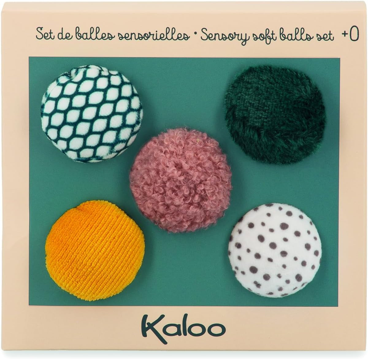 Kaloo - Stimuli - Set of 5 Sensory Balls - Early-Learning Toy - 0 Months + - K971605