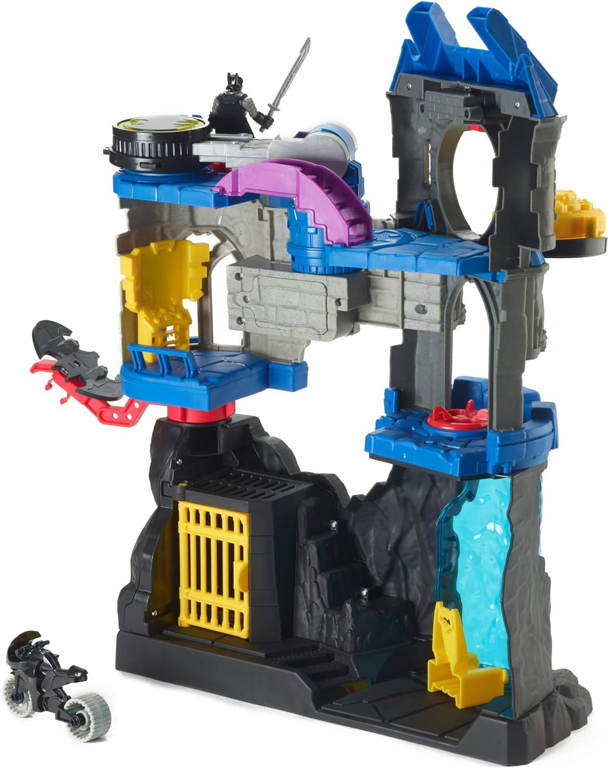 Fisher-Price Imaginext DC Super Friends Batman Toy, Wayne Manor Batcave Playset with Figure & Batcyle for Pretend Play Kids Ages 3+ Years (Amazon Exclusive)