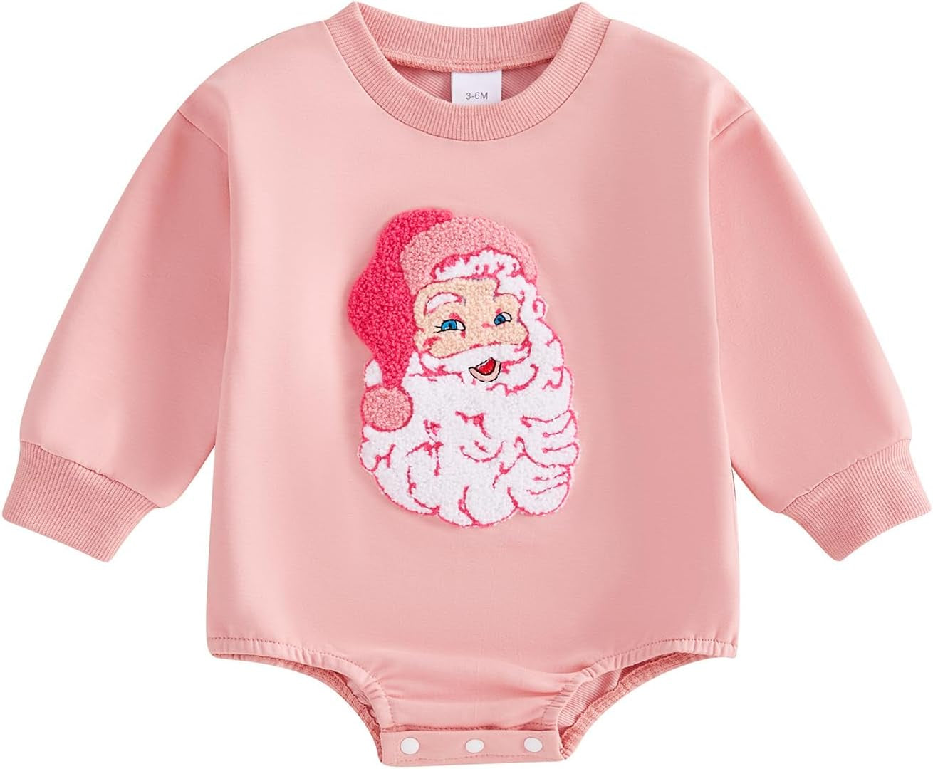 Baby Girl Boy Christmas Clothes Letter Print Sweatshirt Romper Infant Long Sleeve Bubble Romper Winter Outfit