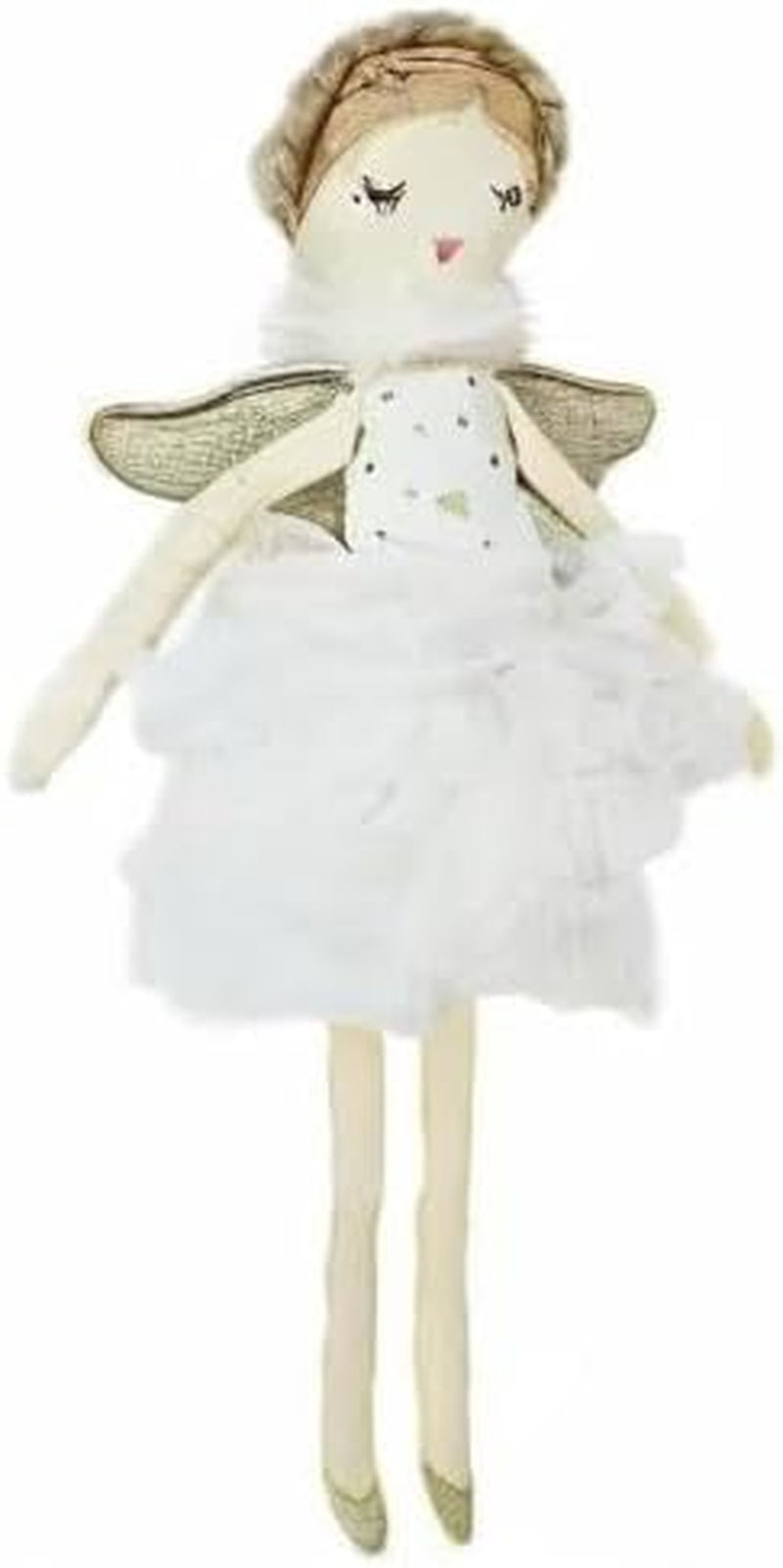 MON AMI Adele Small White Angel Stuffed Doll – 15”, Soft & Cuddly Plush Doll, Use as Toy or Room Decor, Great Gift for Kids of All Ages