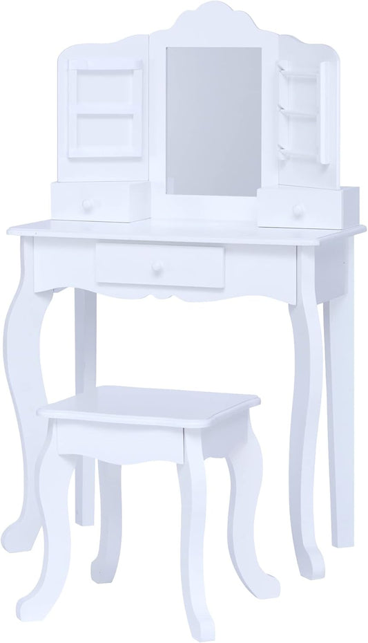 Teamson Kids - Little Princess Anna Medium Play Vanity - White