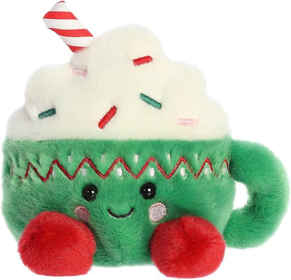 Aurora® Festive Palm Pals™ Candace Hot Cocoa™ Stuffed Animal - Pocket-Sized Play - Collectable Fun - Green 5 Inches