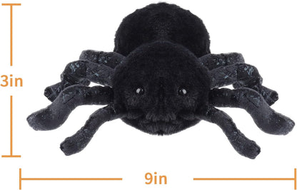 Apricot Lamb Toys Insect Plush Black Spider Stuffed Animal Soft Cuddly Perfect for Child 9 Inches