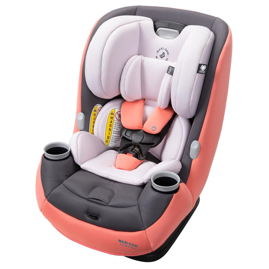 Maxi-Cosi Pria All-In-One Convertible Car Seat, Rear Facing Car Seat for Infants from 4-40 Lbs, Forward Facing Car Seat up to 100 Lbs in Booster Seat Mode, Coral Quartz