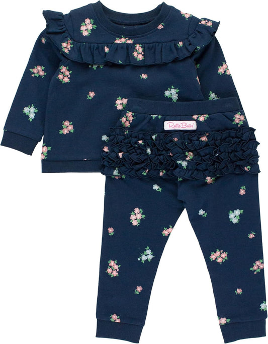 Rufflebutts® Baby/Toddler Girls Jogger Set