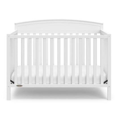 Graco Benton 5-In-1 Convertible Crib (White) – GREENGUARD Gold Certified, Converts from Baby Crib to Toddler Bed, Daybed and Full-Size Bed, Fits Standard Full-Size Crib Mattress