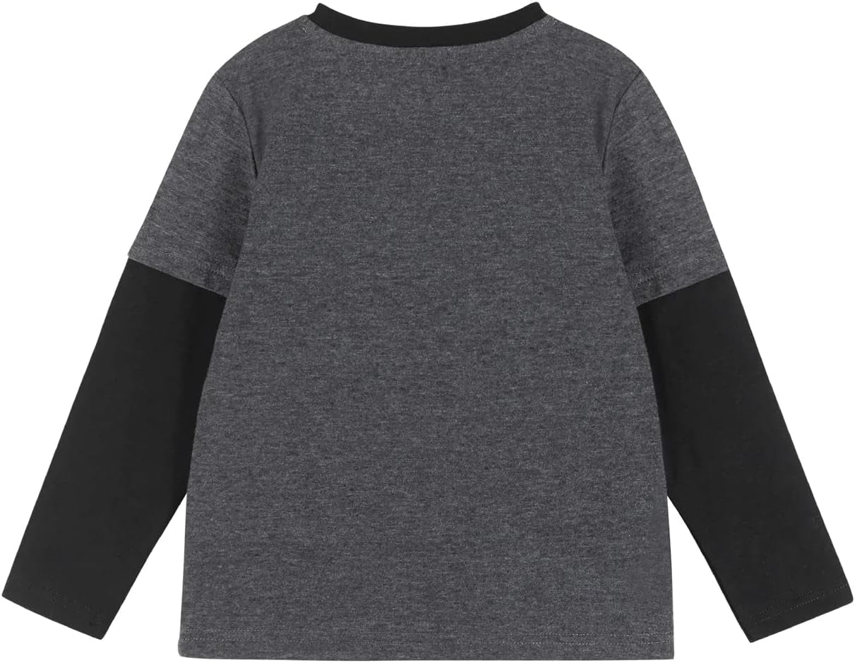 Andy & Evan Boys' Long Sleeve Two-Fer Tee Shirt