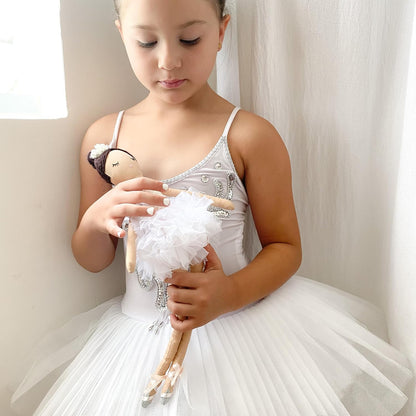 MON AMI Katrina the Ballerina Stuffed Doll - 15”, Plush Ballerina Doll for Girls, Use as Toy or Room Decor for Kids of All Ages, Great Gift for Christmas