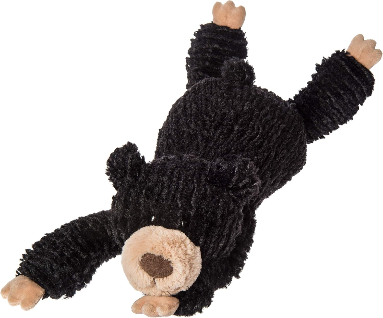 Mary Meyer Stuffed Animal Cozy Toes Soft Toy, 17-Inches, Black Bear