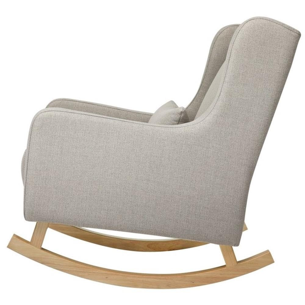 Babyletto Kai Rocker in Performance Natural Eco-Twill, Water Repellent & Stain Resistant, Greenguard Gold and Certipur-Us Certified