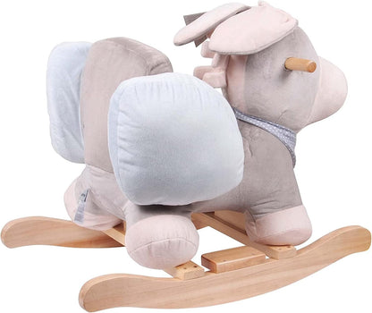 Nattou Rocking Horse Animal for Children, Cappuccino the Donkey, 10-36 Months, 62 X 32 X 50 Cm, Beige, 211505