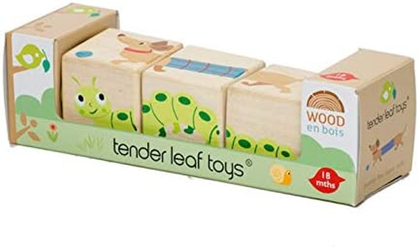 Tender Leaf Toys - Educational Twisting Toy - My First Baby Wooden Puzzle Game - Early Learning to Develop Strategic Thinking and Fine Motor Skills for Children 18M+ (Twisting Cubes)