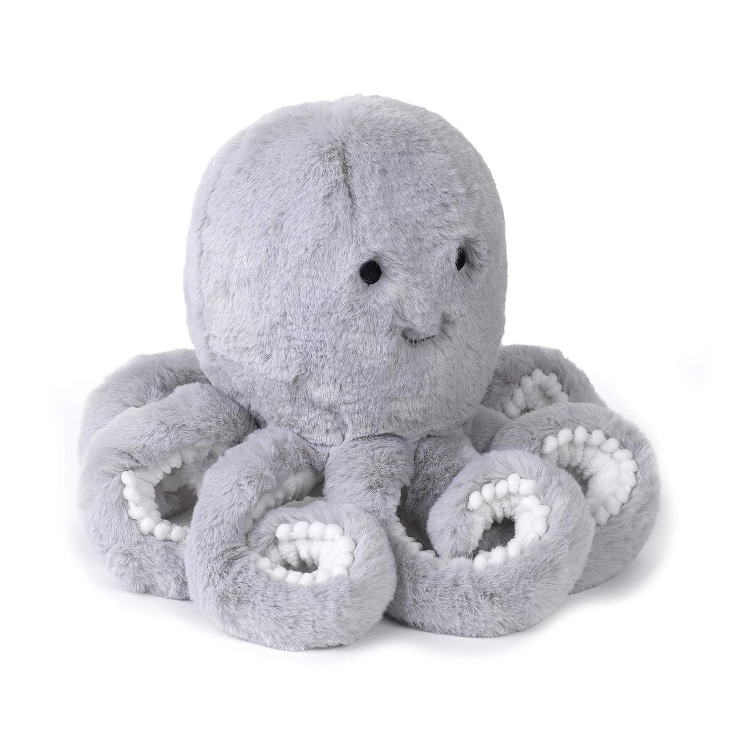 Lambs & Ivy Ocean Blue Plush Gray Octopus Stuffed Animal Toy - Inky