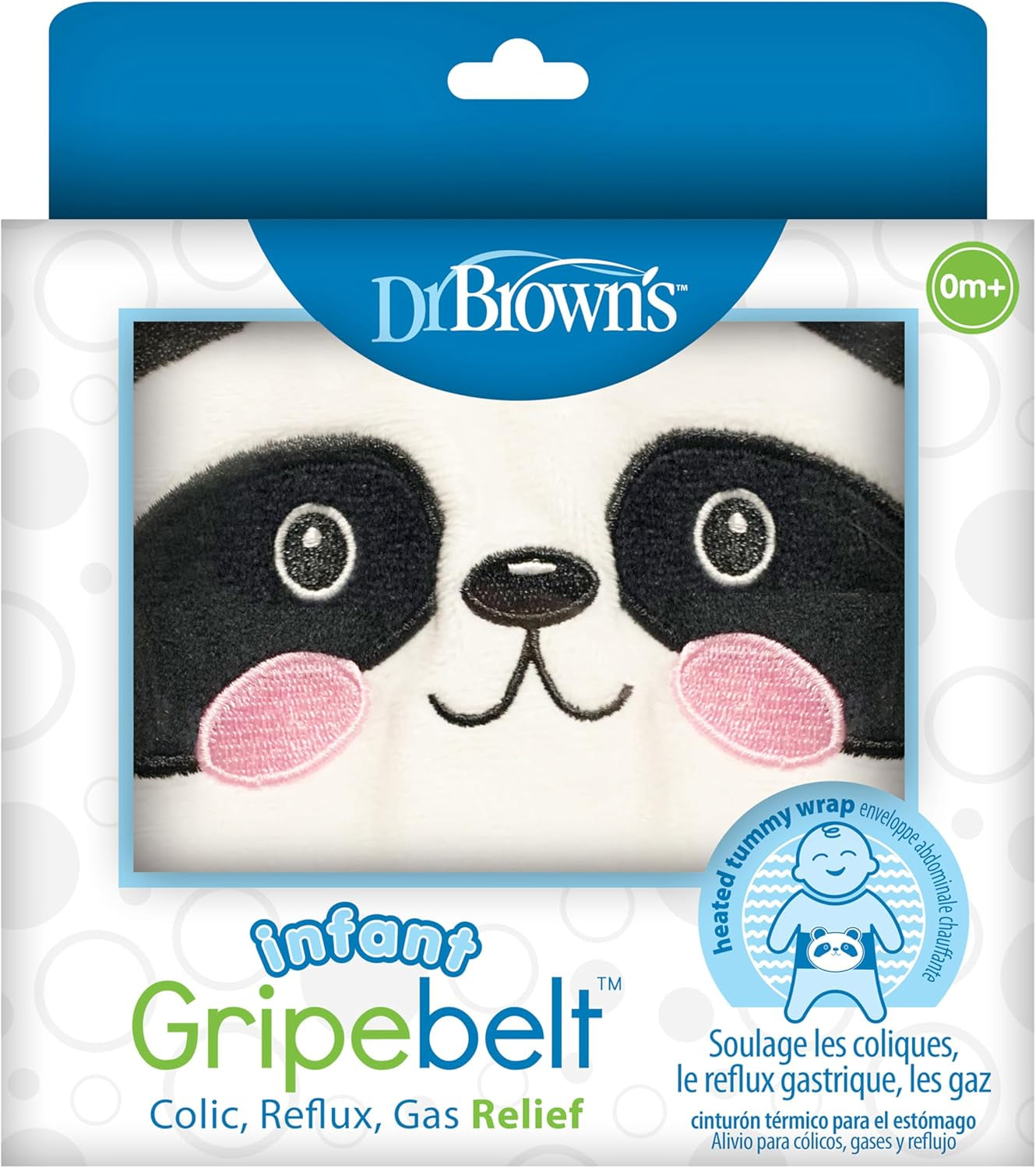 Dr. Brown'S Infant Gripebelt Heated Belly Band, Soothe Baby'S Tummy with Gentle Warmth and Compression, Lamb, 0M+