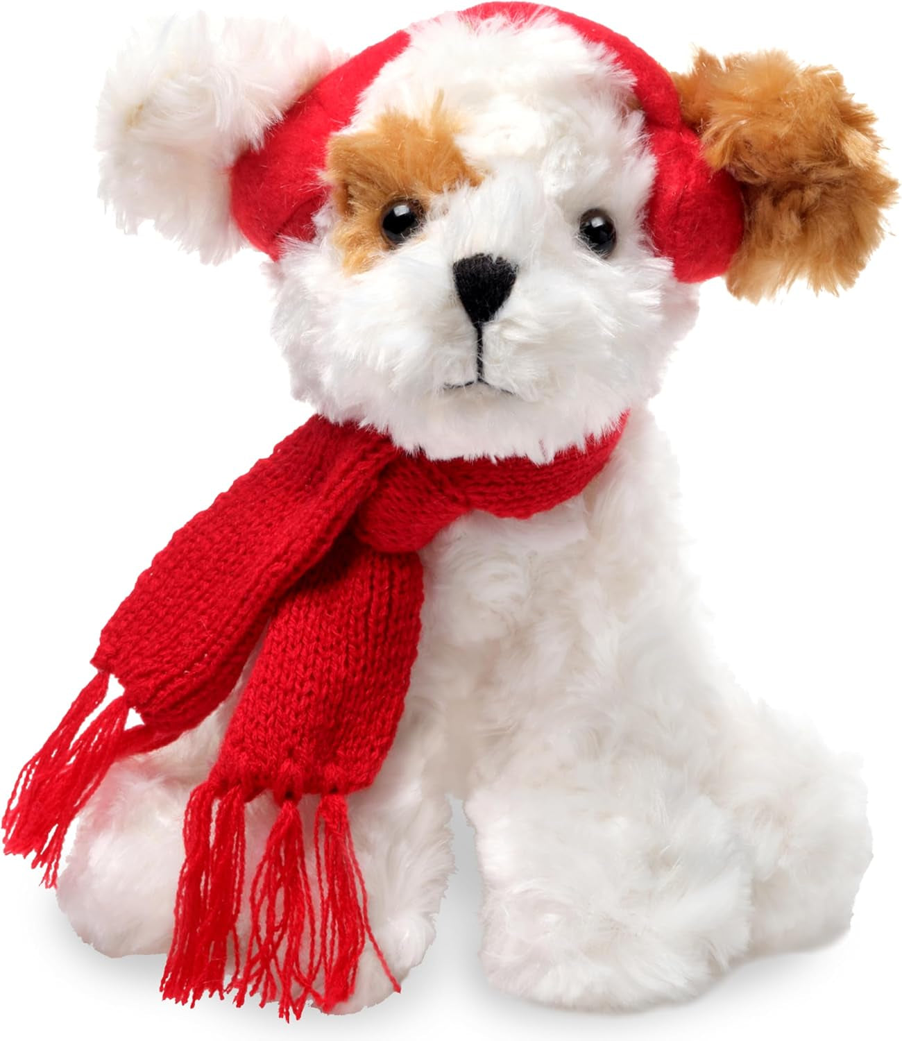 Bearington Chilly the Stuffed Dog, 7.5 Inch Dog Plush, Christmas Dog Stuffed Animal