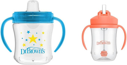 Dr. Brown'S Milestones Soft Spout Sippy Cup with Handles - Pink - 9Oz - 9M+