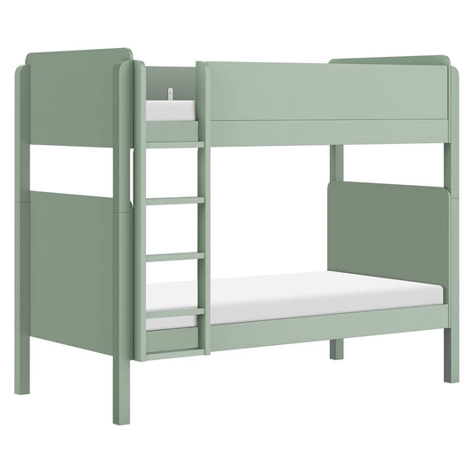 Babyletto Tiptoe Bunk Bed in Light Sage, Greenguard Gold Certified