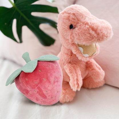 MON AMI Berry Soft Stuffed Plush Toy – 7”, Handcrafted Squishable Fruit Plushie, Use as Toy or Nursery Room Décor, Great Gift for Kids of All Ages