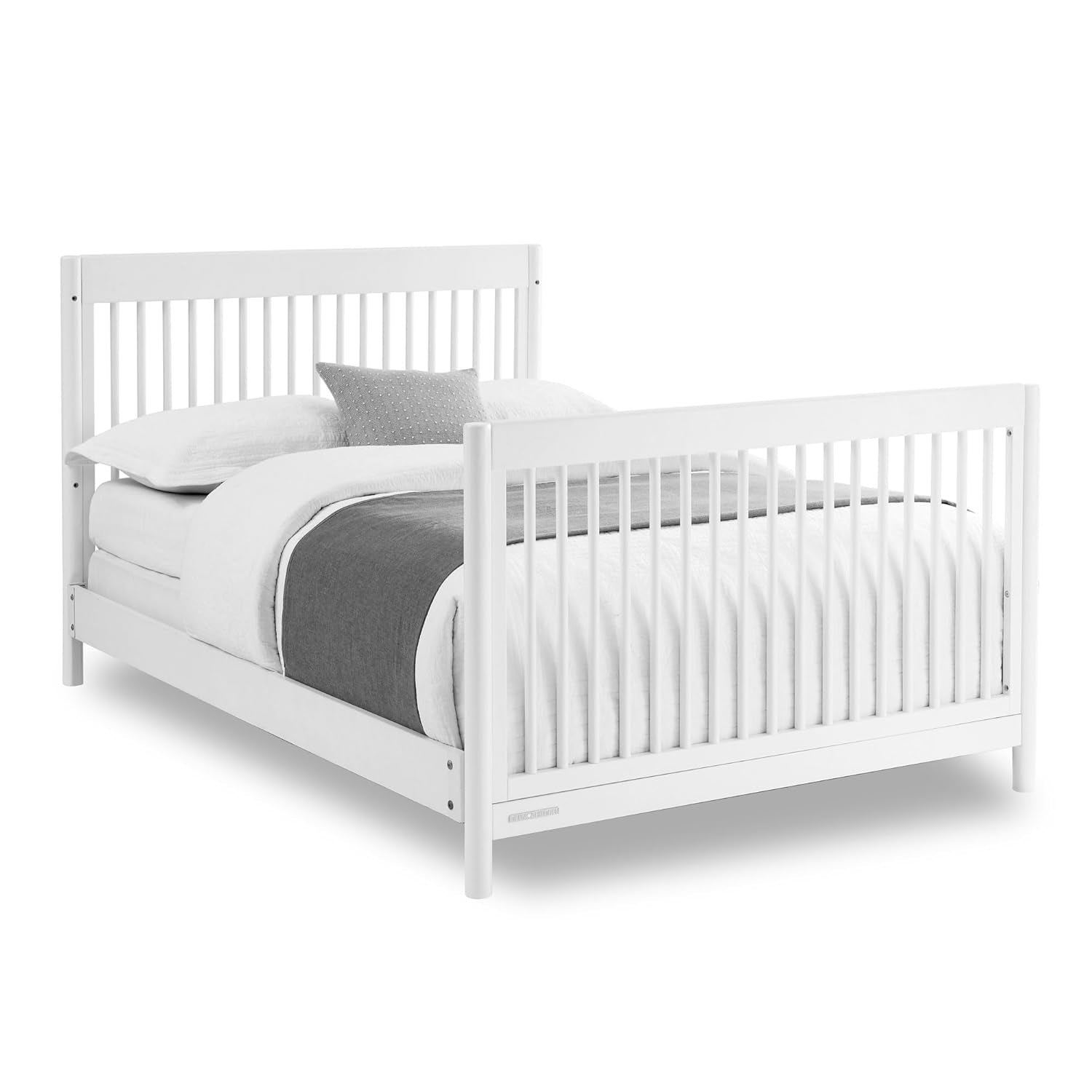 Delta Children Brooks 6-In-1 Convertible Crib - Greenguard Gold Certified, Bianca White