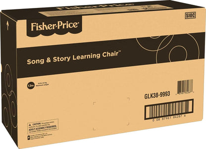 Fisher-Price Toddler Toy Laugh & Learn Song & Story Learning Chair with Music Lights & Activities for Infants Ages 1+ Years (Amazon Exclusive)