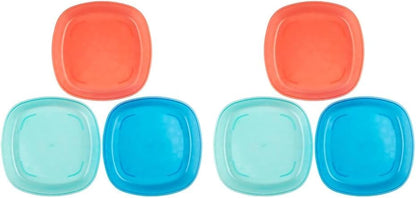 Dr. Brown'S Stackable Plates for Toddlers and Babies, BPA Free, 4-Pack, 4M+