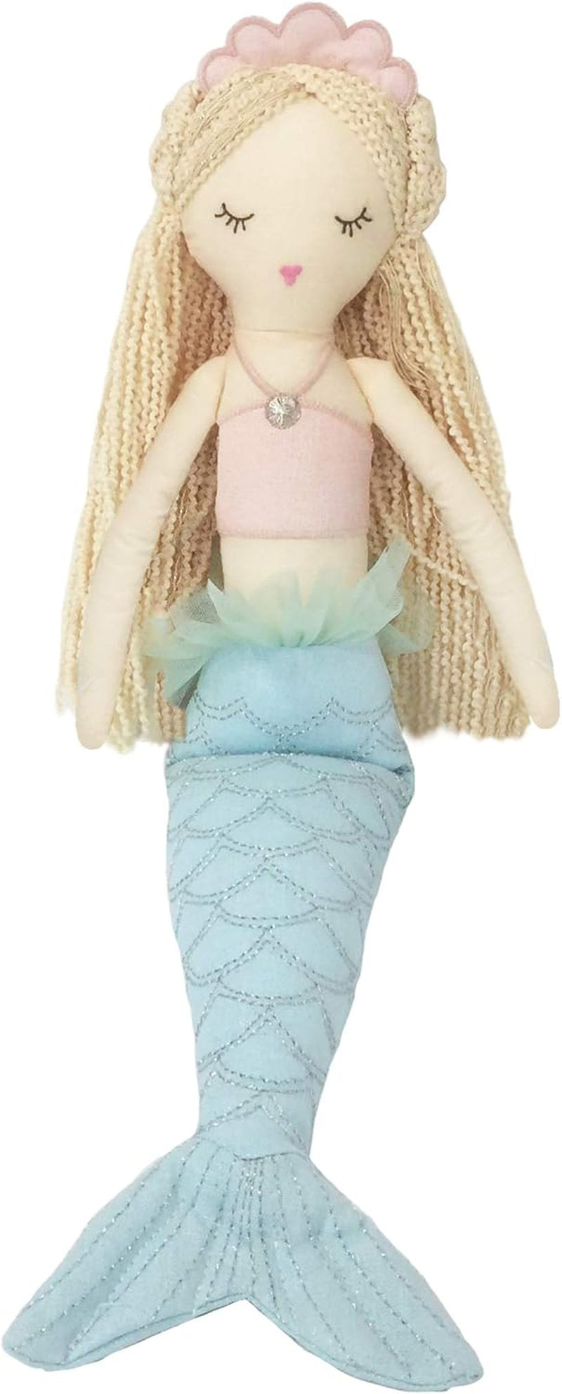 MON AMI Mimi the Mermaid Doll – 18”, Plush Mermaid Gifts for Girls, Use as Toy or Nursery Room Decor, Great Gift for Christmas for Kids of All Ages