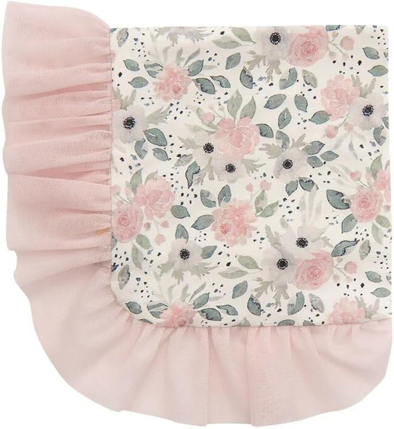 Haute Baby Girl Watercolor Bloom Receiving Blanket Infant Newborn Size OS - Pink