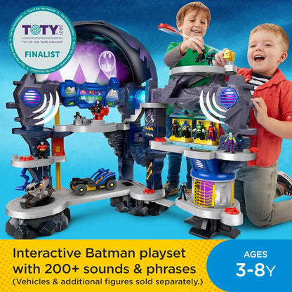 Fisher-Price Imaginext DC Super Friends Batman Toy Super Surround Batcave Playset, Lights Sounds & Phrases for Ages 3+ Years, 33 X 42 Inches​