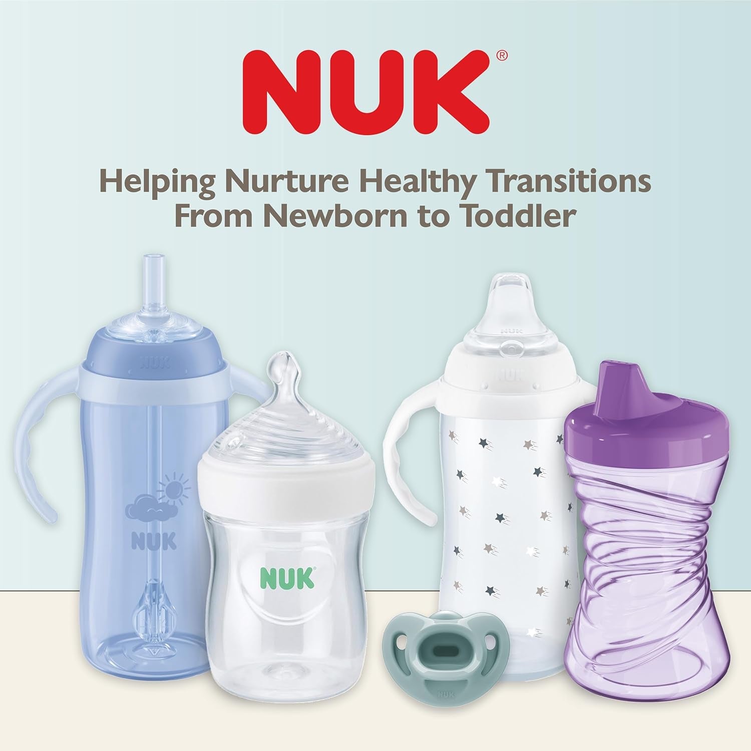 NUK Learner Cup, 6+ Months, Timeless Collection, Amazon Exclusive, 5 Oz, – BPA Free, Spill Proof Sippy Cup, 2 Count (Pack of 1)