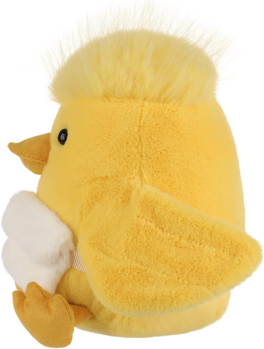 Apricot Lamb Lively Yellow Duck Plush Stuffed Animals for Kids, Soft Cute Plush Toys for Baby Girl and Boy, Fluffy Lively Yellow Duck Yellow 6.7 Inches