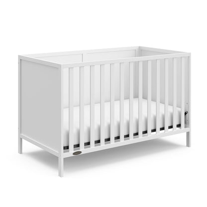 Graco Theo 3-In-1 Convertible Crib (Pebble Gray) - GREENGUARD Gold Certified, Converts to Toddler Bed & Daybed, Fits Standard Full-Size Crib Mattress, 4 Adjustable Mattress Heights