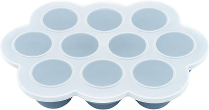 Weesprout Silicone Freezer Tray with Clip on Lid Perfect Food Storage Container for Homemade Baby Food, Vegetable, Fruit Purees, and Breast Milk (Bright Yellow, Ten 1.5 Ounce Sections)