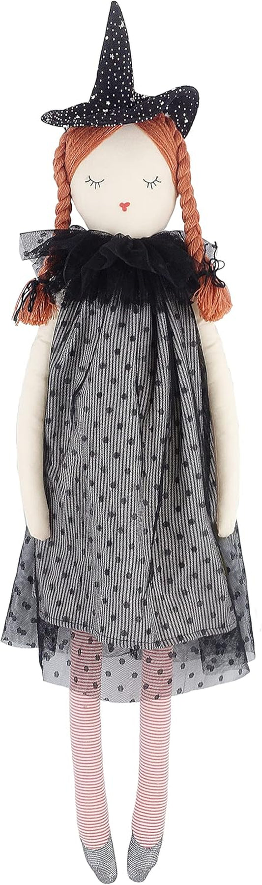 MON AMI Tabitha Witch Doll – 28”, Soft & Elegant Plush Doll for Kids of All Ages, Use as Toy or Halloween Decorations, Ideal