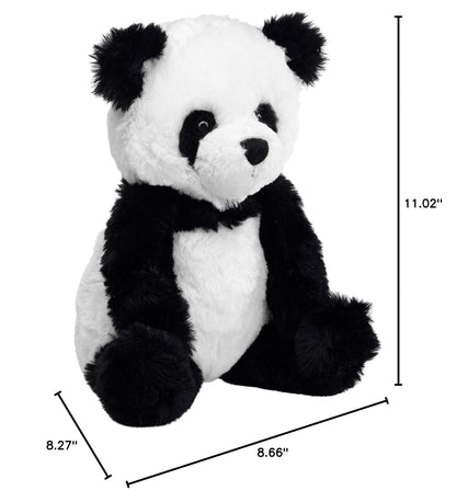 Lambs & Ivy Wild Life Black/White Plush Panda Bear Stuffed Animal Toy - Lucky