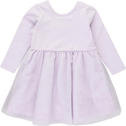 Rufflebutts Baby/Toddler Girls Long Sleeve Tulle Twirl Dress