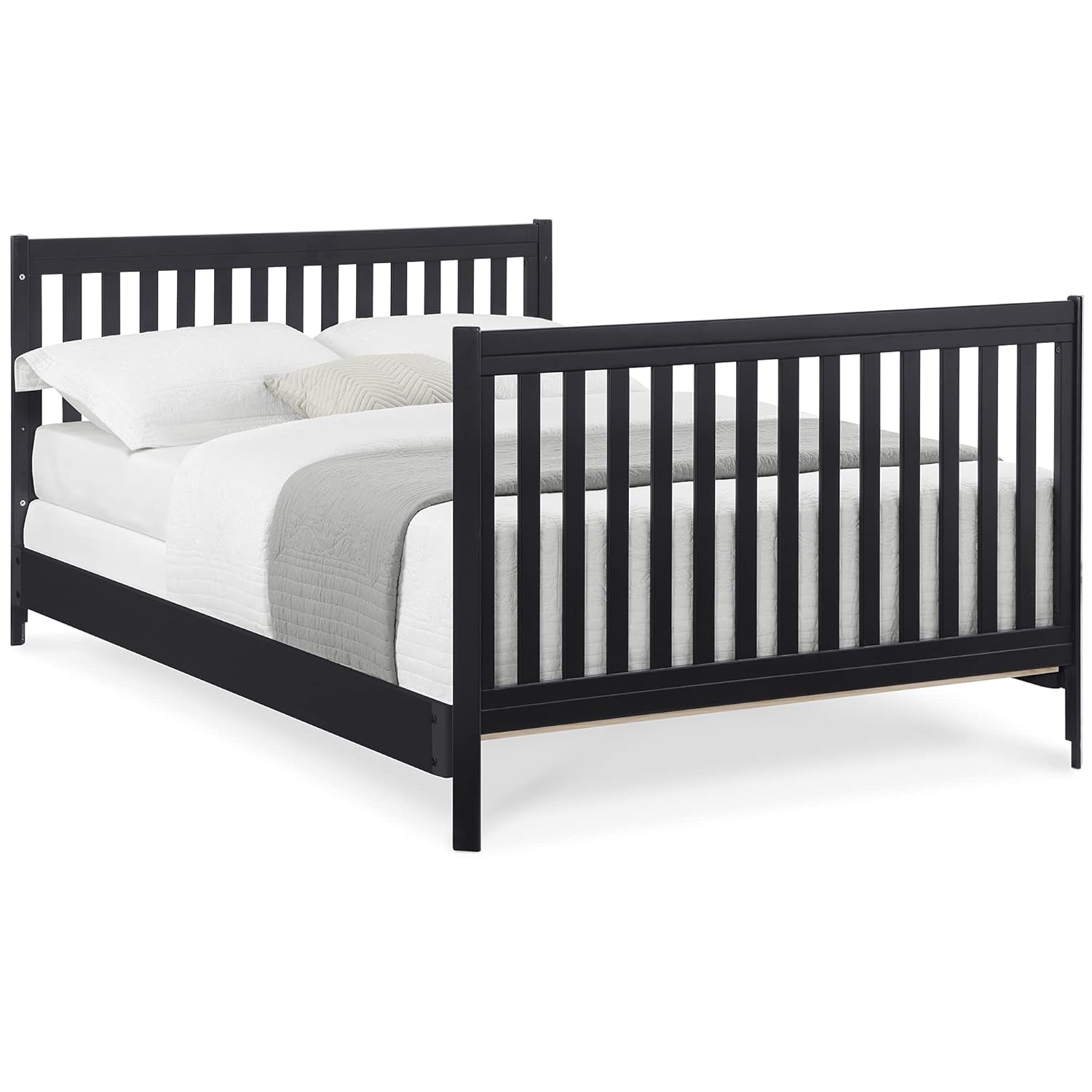 Delta Children Tribeca 4-In-1 Baby Convertible Crib, Midnight Grey