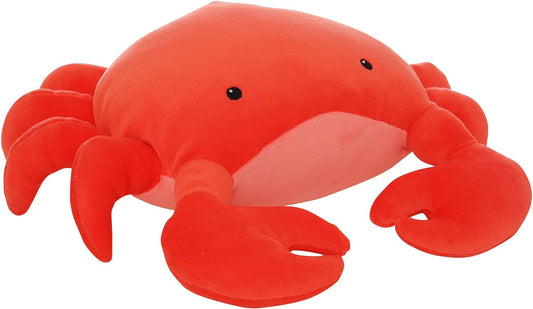 Manhattan Toy Crabby Abby Velveteen Sea Life Toy Crab Stuffed Animal, 12"