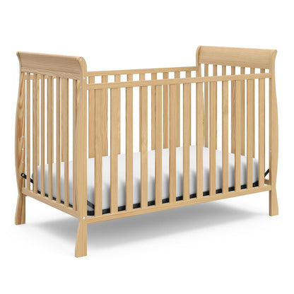 Storkcraft Maxwell Convertible Crib (White) – GREENGUARD Gold Certified, Converts to Toddler Bed and Daybed, Fits Standard Full-Size Crib Mattress, Classic Crib with Traditional Sleigh Design