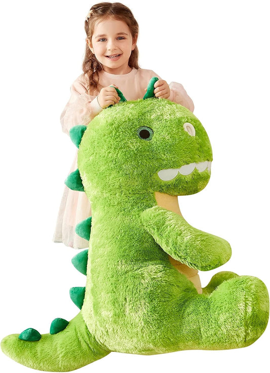 IKASA Large Dinosaur Stuffed Animal Plush Toy,Giant Dinosaur Cute 23" Jumbo Soft Toys,Huge Big Size Fluffy Plushy Fat Plushie,Gifts for Kids