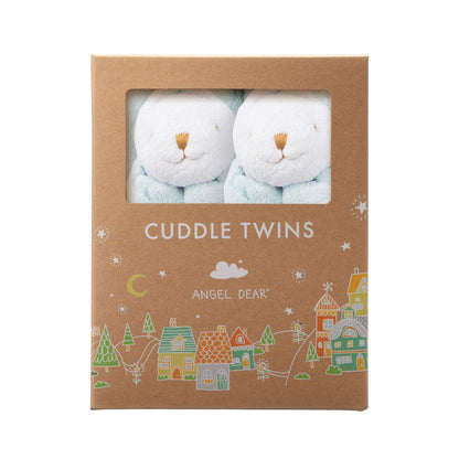 Angel Dear - Blue Bunny, Cuddle Twins Blankie Set