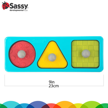 Sassy Eco Peek-A-Boo Puzzle | Made Green with Plant-Based Plastic | STEM Learning 6+ Months