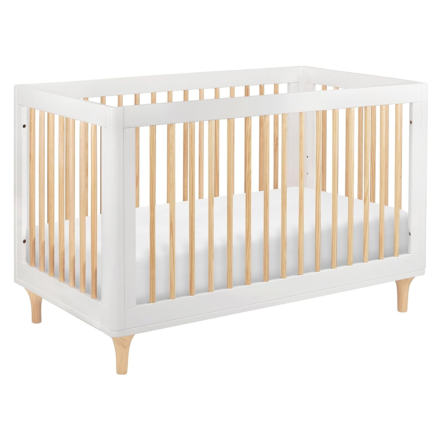 Babyletto Lolly 3-In-1 Convertible Crib with Toddler Bed Conversion Kit in Canyon/Washed Natural, Greenguard Gold Certified