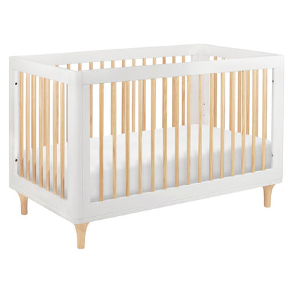 Babyletto Lolly 3-In-1 Convertible Crib with Toddler Bed Conversion Kit in Canyon/Washed Natural, Greenguard Gold Certified