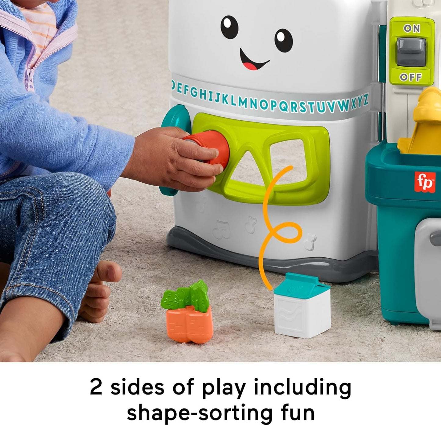 Fisher-Price Baby & Toddler Toy Laugh & Learn Learning Kitchen Playset with Music Lights & 5 Play Pieces for Kids Ages 6+ Months