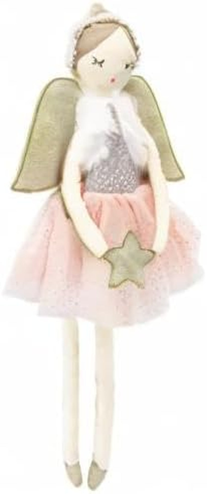 Mon Ami Designer Angel Stuffed Doll with Wings 20” Soft Elegant Plush Doll for Little Girls, Use as Toy or Room Decor, Gift for Kids of All Ages